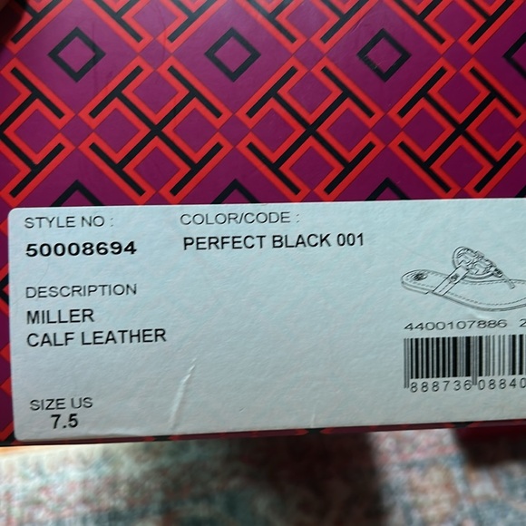 Tory Burch Miller Sandal - Black - Picture 3 of 3